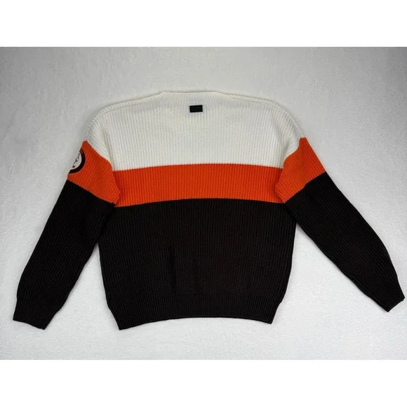WEAR by Erin Andrews Cleveland Browns NFL Colorblock Sweater Womens Medium NEW - Picture 10 of 10